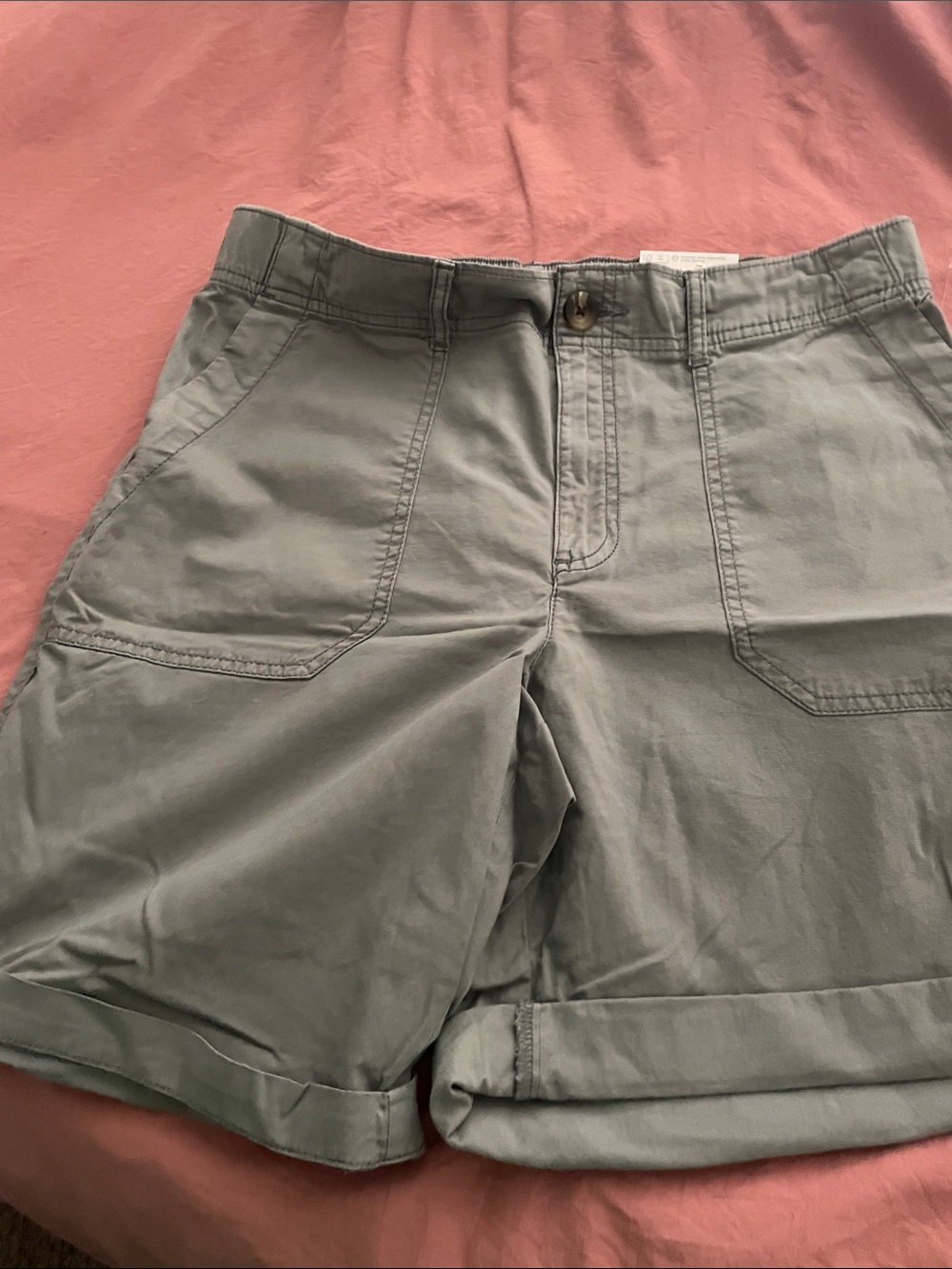 Sonoma Light Gray Relaxed Bermuda Shorts